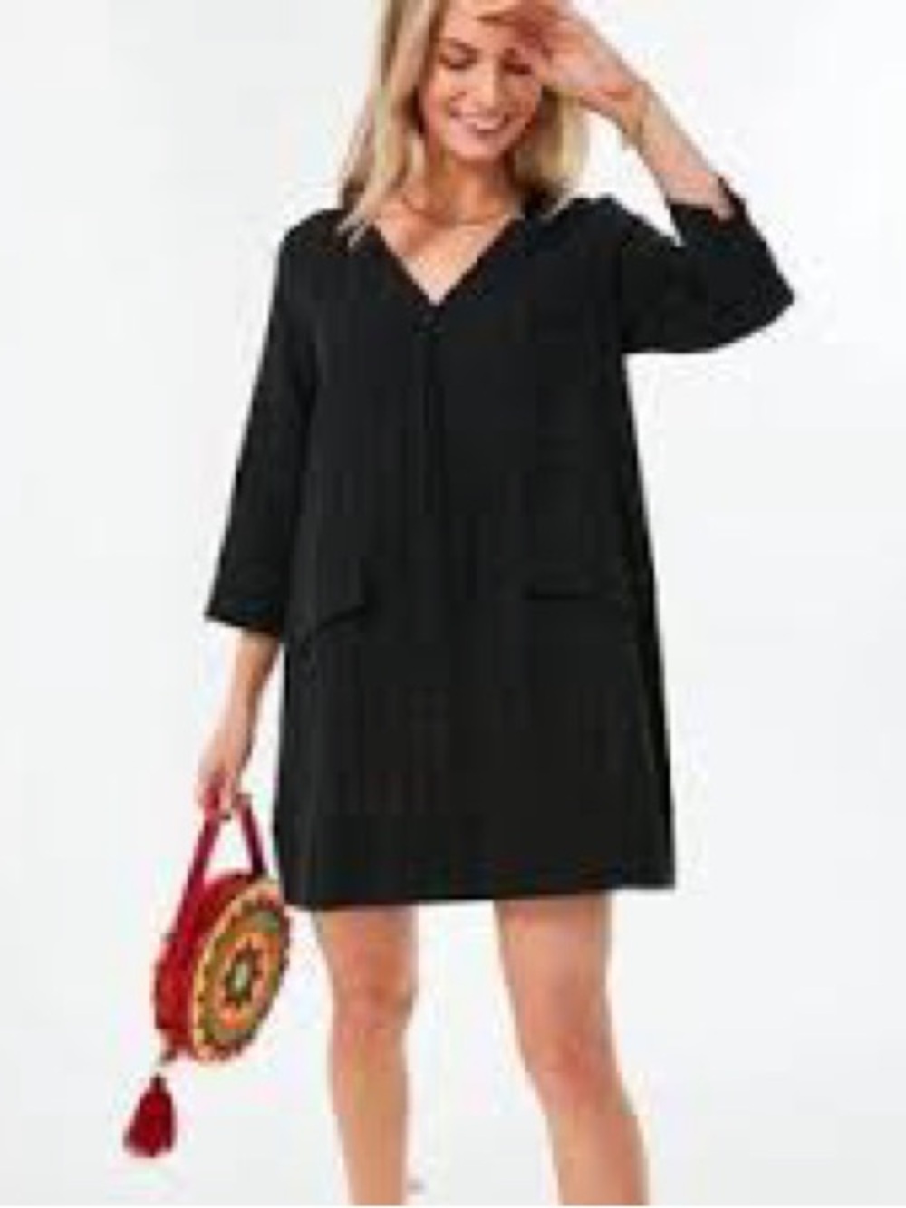 Pomander Place Black Carolina Caften Dress